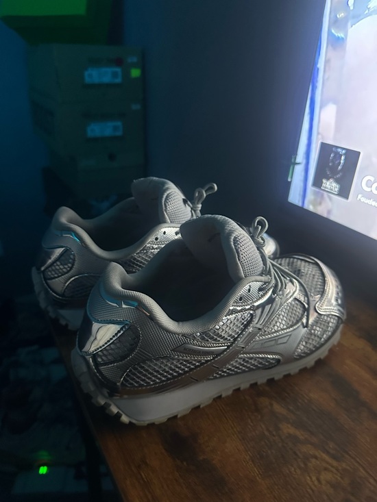 Bottega Veneta Other - Bottega Veneta Silver Mesh Men's Sneakers